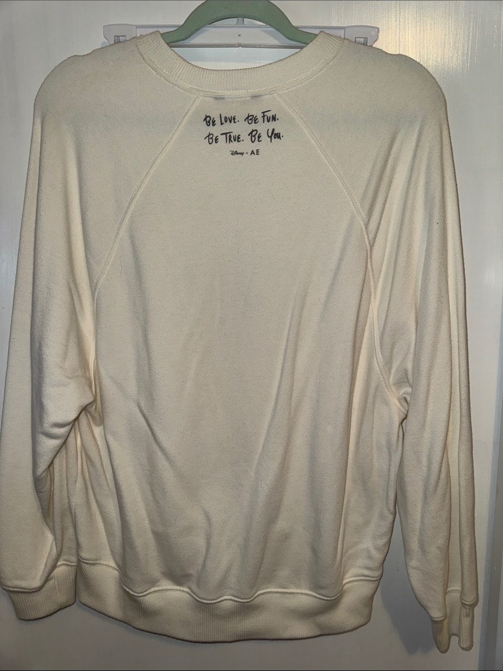 NWT Disney x AE Crewneck Sweatshirt with Ski Cartoon Graphic - Picture 6 of 7